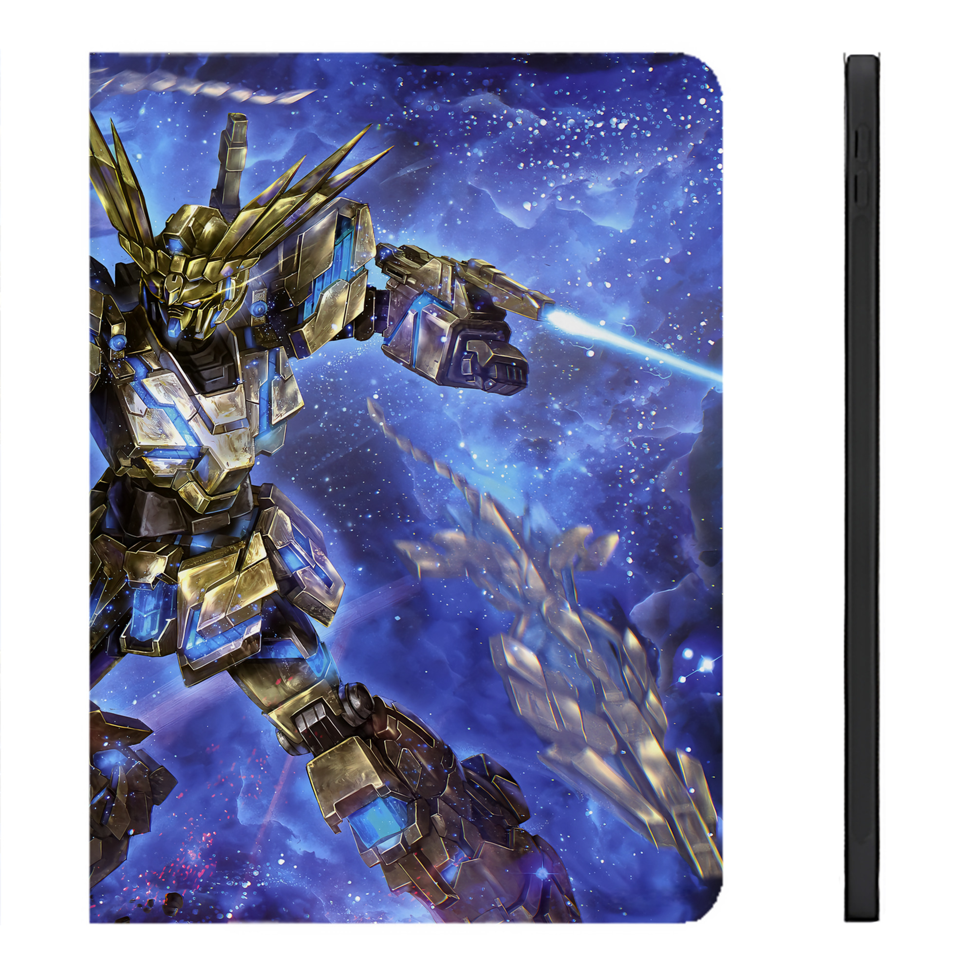 （画像用） 機動戦士ガンダム Mobile Suit Gundam IPadケース ペンホルダー付き ブックスタイルデザイン